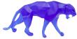 Small blue wild panther - Daum